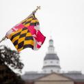 Annapolis-State-House-MD-flag